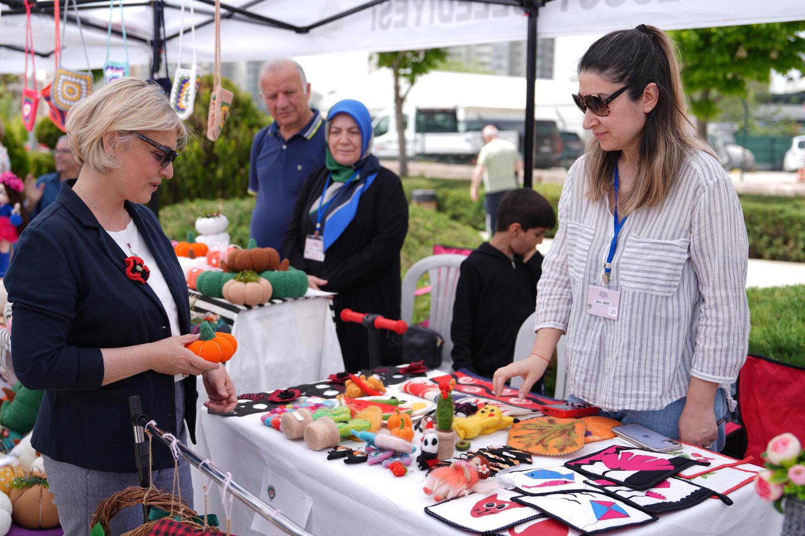 Kadın Emeği Pazarı ve Engelsiz Yaşam Merkezi Atölye Sergisi kuruldu