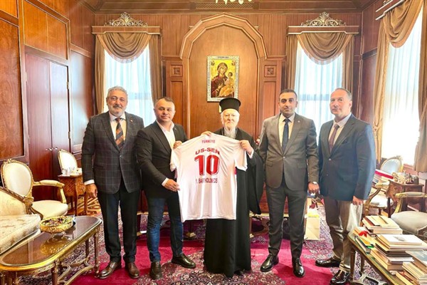 Ayaz’dan Fener Rum Patriği 1. Bartholomeos’a ziyaret