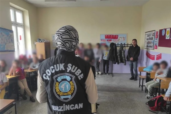 Erzincan Emniyetinden öğrencilere güvenlik eğitimi