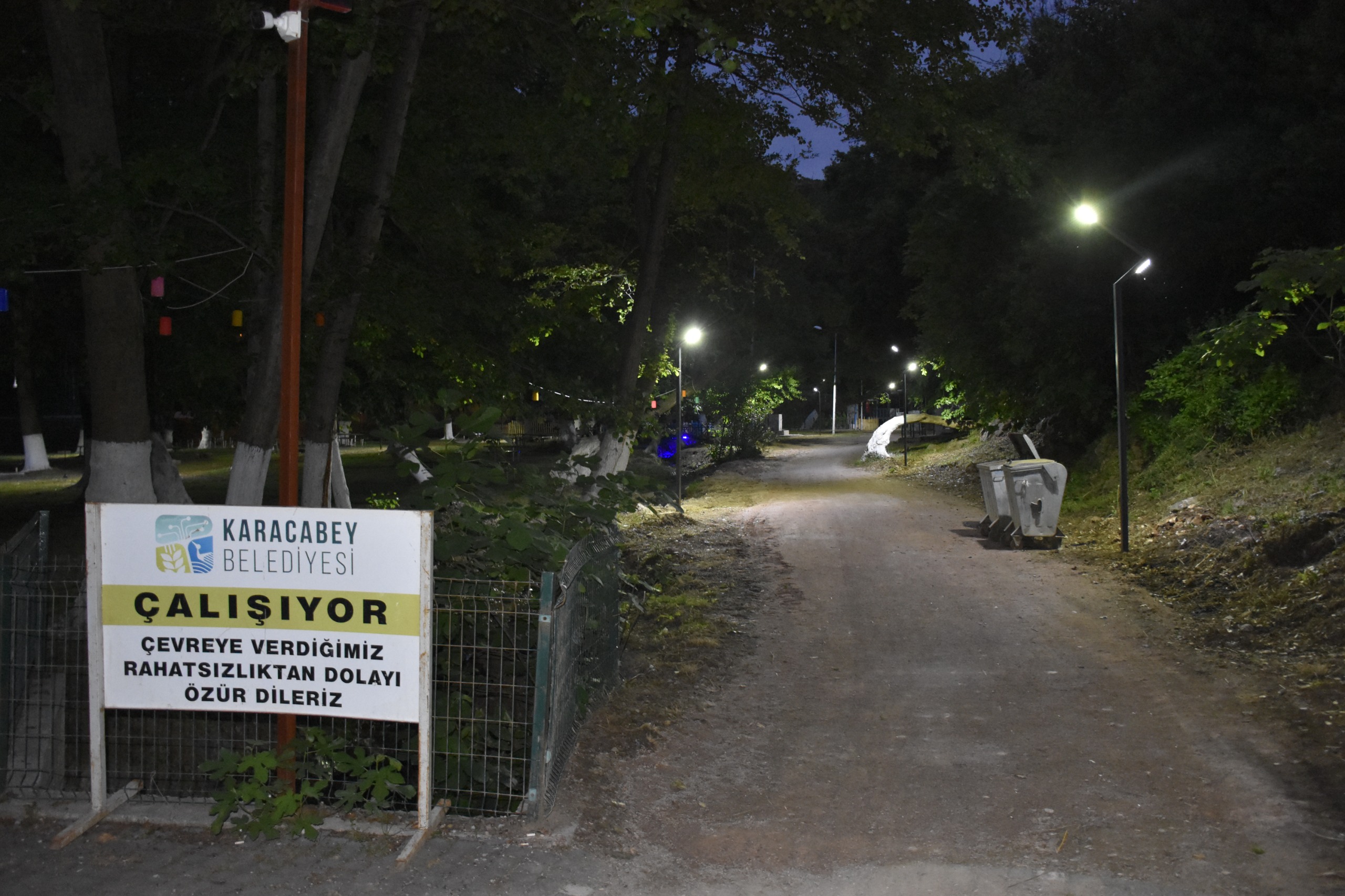 Yeniköy Piknik Alanı, akşamları da halkın kullanımına açıldı