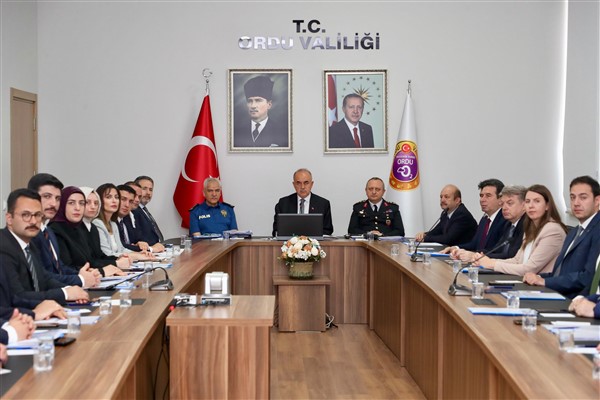 Ordu’da Mayıs Ayı İl Güvenlik ve Asayiş Koordinasyon toplantısı yapıldı