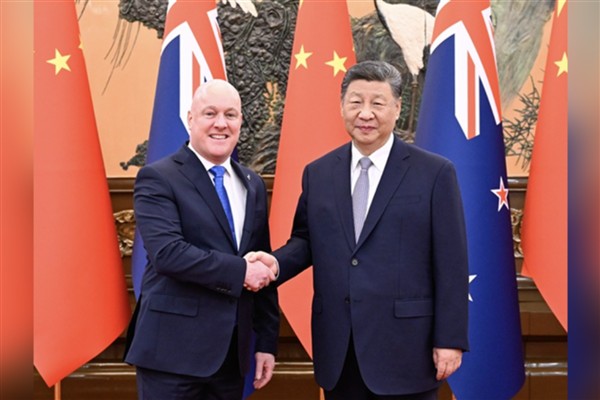 Cumhurbaşkanı Xi, Yeni Zelanda Başbakanı Luxon’u kabul etti
