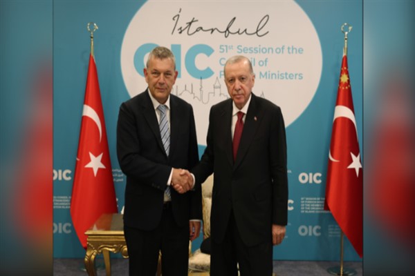 Cumhurbaşkanı Erdoğan, Lazzarini’yi kabul etti