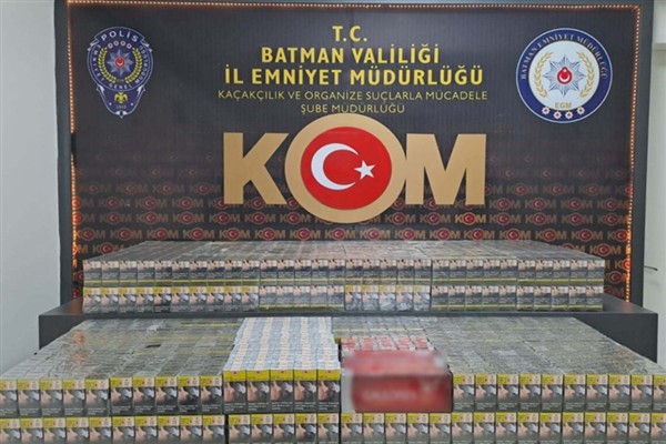 Batman’da 4 bin 600 paket kaçak sigara ele geçirildi