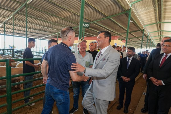 Başkan Zeyrek, Canlı Hayvan Borsası’nı ziyaret etti