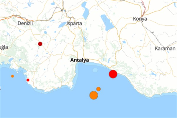 Akdeniz’de deprem