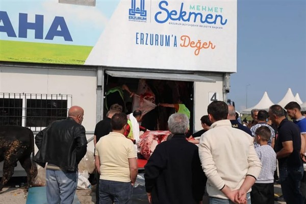 Erzurum’da Canlı Hayvan Borsası’na yoğun ilgi