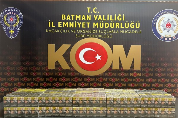 Batman’da bin 300 paket kaçak sigara ele geçirildi