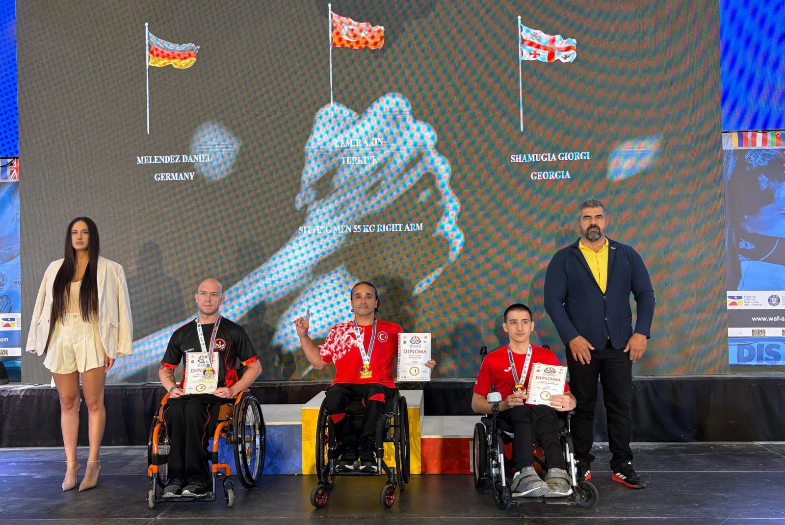 Bağcılarlı sporcu Demir’den Avrupa Bilek Güreşi Şampiyonası’nda iki altın madalya