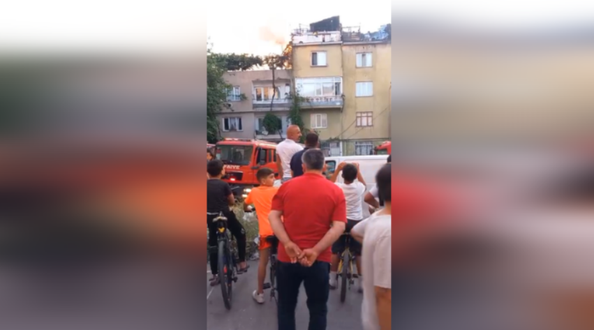 Yıldırım’da bir apartmanda yangın çıktı