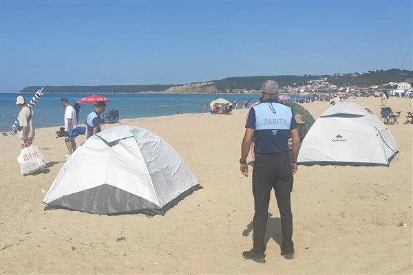 Saros Körfezi’nde kumsallarda çadır kurmak yasaklandı