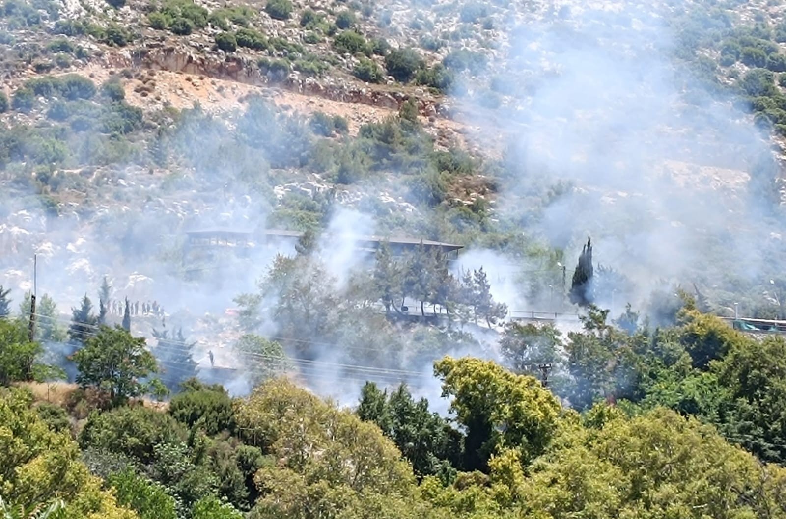 Döver Seyir Terası altında yangın çıktı