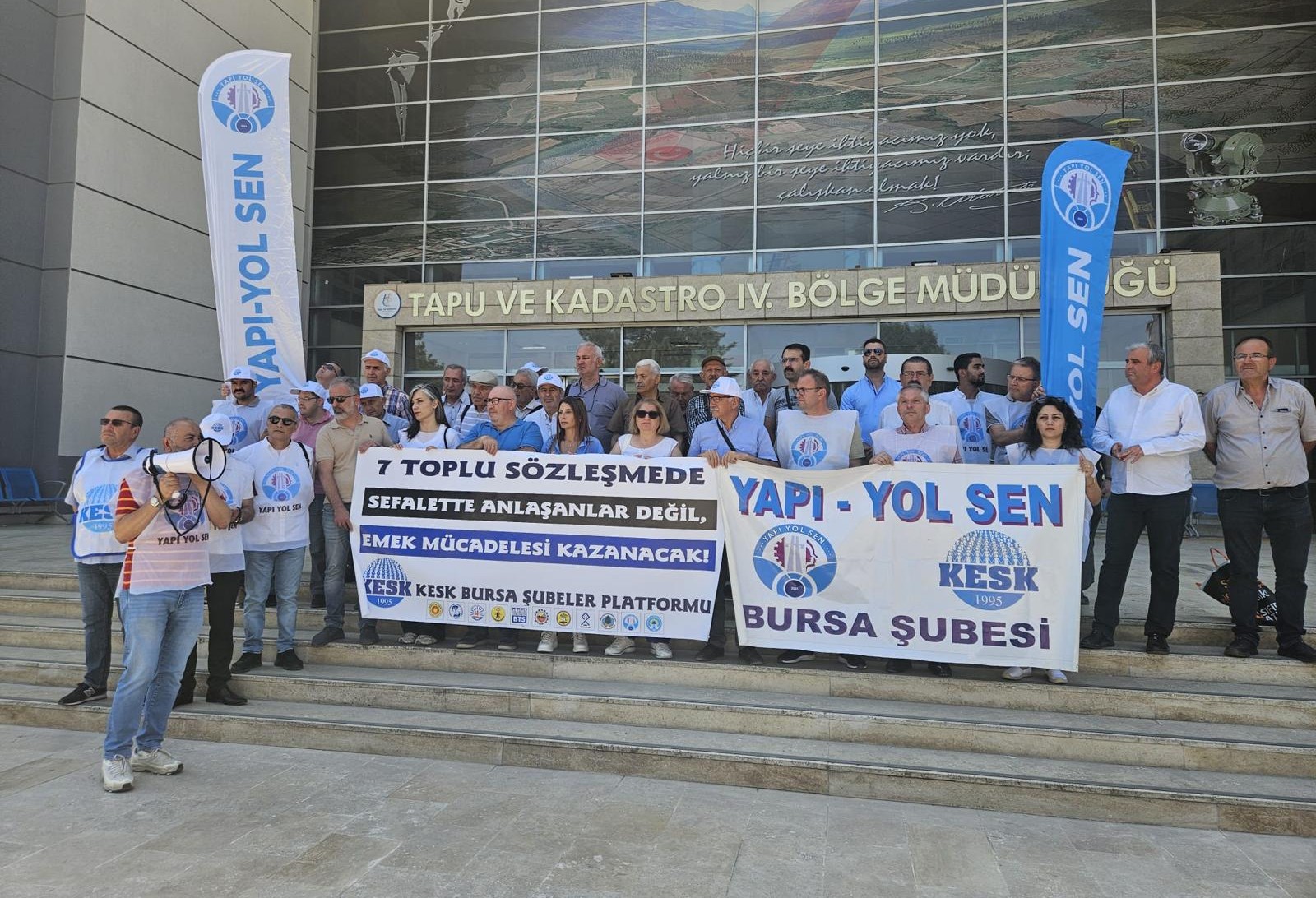 Yapı-Yol Sen Bursa Şube Başkanı Okumuş: Toplu sözleşme masasına emeğin onurunu koyacağız