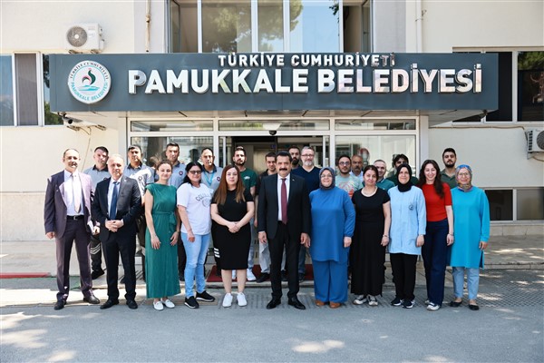 Başkan Ertemur, personelle bayramlaştı