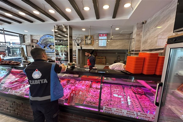 İnegöl Zabıta Müdürlüğü ekiplerinden kasap ve sakatatçılara denetim