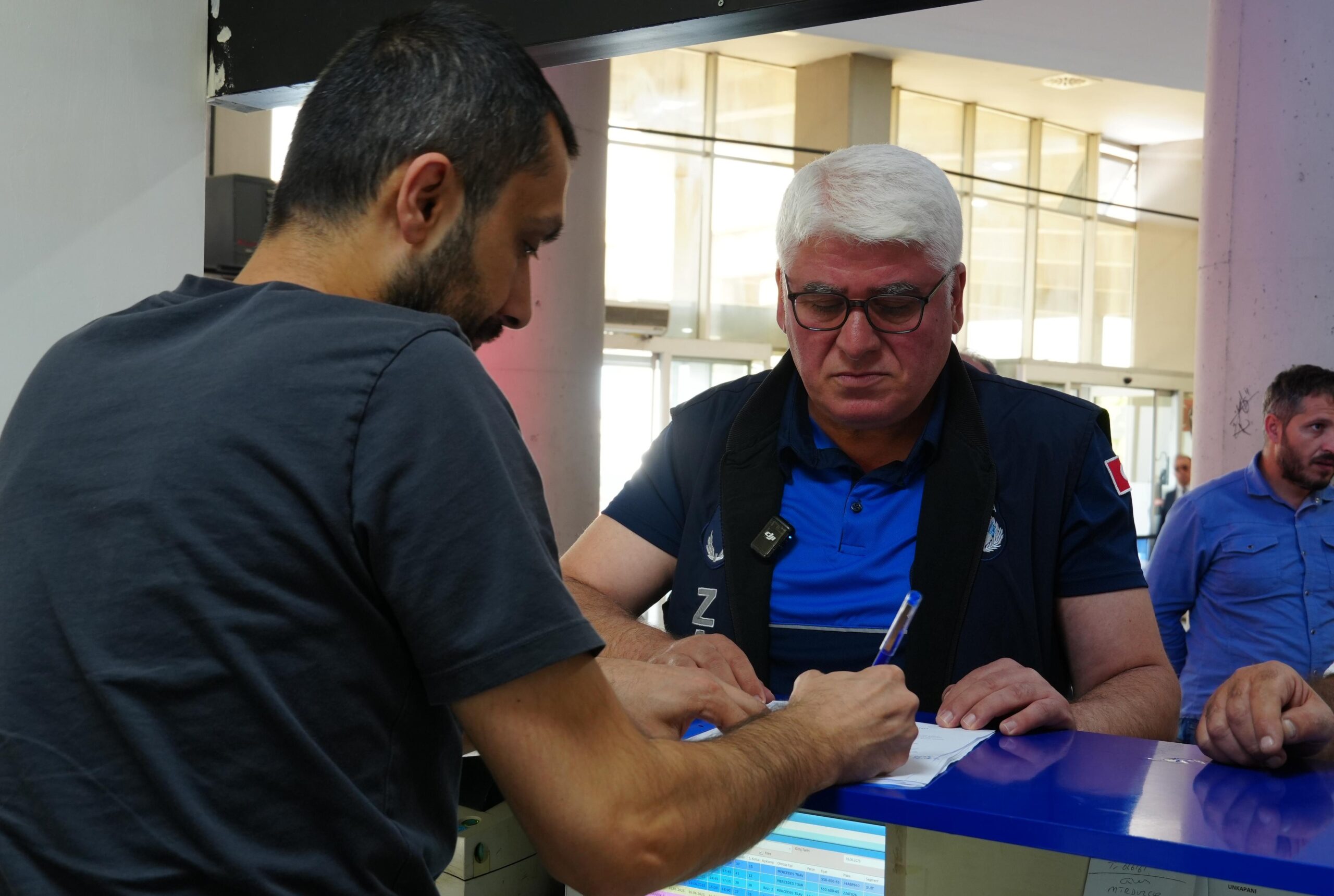 Terminalde hizmet veren işletmeler denetlendi