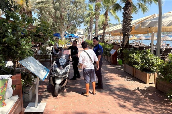 Bodrum zabıtasından, dilenci ve seyyar satıcılara denetim