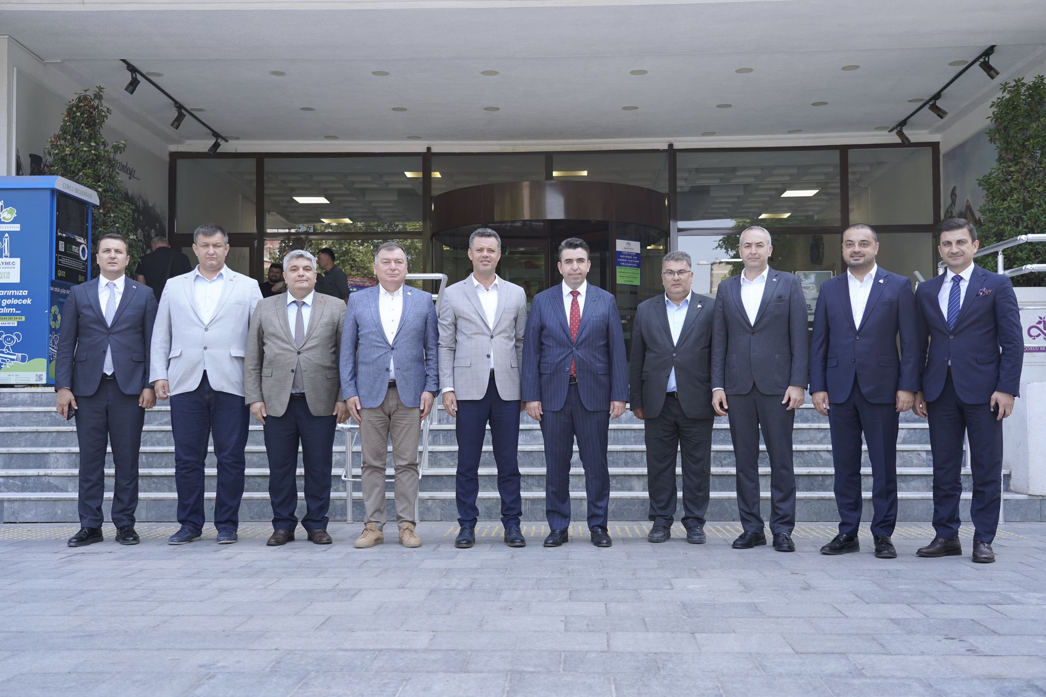 Çorlu Kaymakamı Eren’den Çorlu Belediyesine veda ziyareti