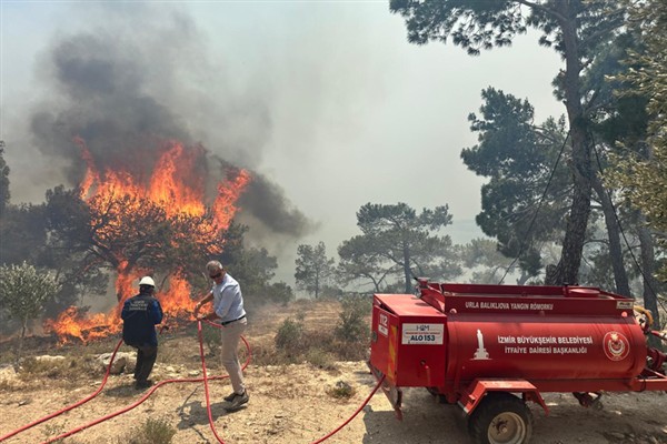 Karaburun’da orman yangını