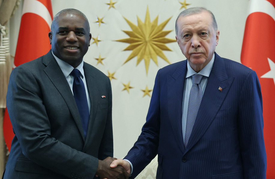 Cumhurbaşkanı Erdoğan, İngiltere Dışişleri Bakanı Lammy ile bir araya geldi