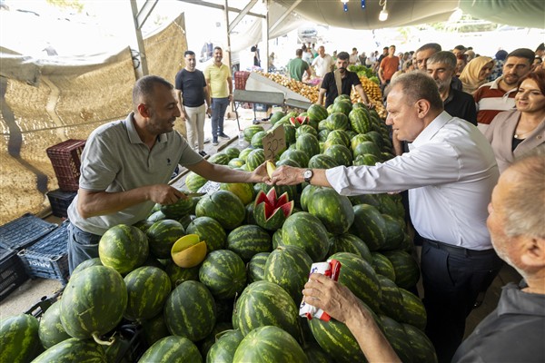 Başkan Seçer’den Güneykent Pazar Yeri’ne ziyaret