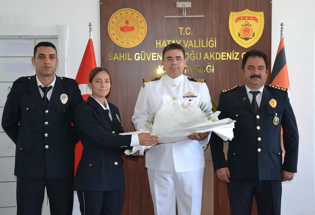Hatay İl Emniyet Müdürü Gökce’den Sahil Güvenlik’e ziyaret
