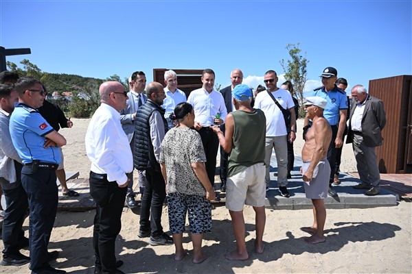 Balıkesir’de zabıta ekipleri plajlarda denetimde