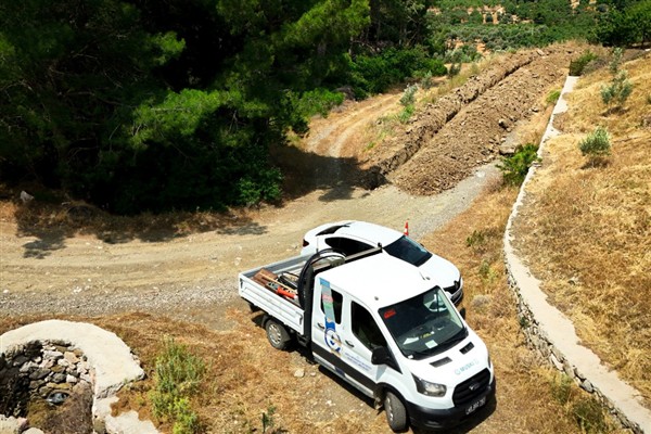 Datça’da su hattı çap büyütme çalışması yapıldı