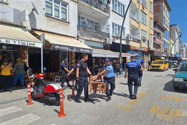 Ordu’da kaldırım işgallerine denetim gerçekleştirildi