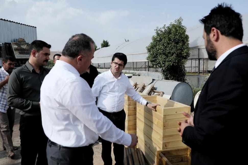 Mardin Büyükşehir Belediyesi’nden fidanlık tesisine ziyaret