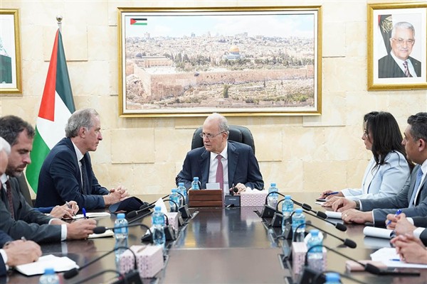 Mustafa, AB’nin Orta Doğu Barış Süreci Özel Temsilcisi Bigot ile görüştü