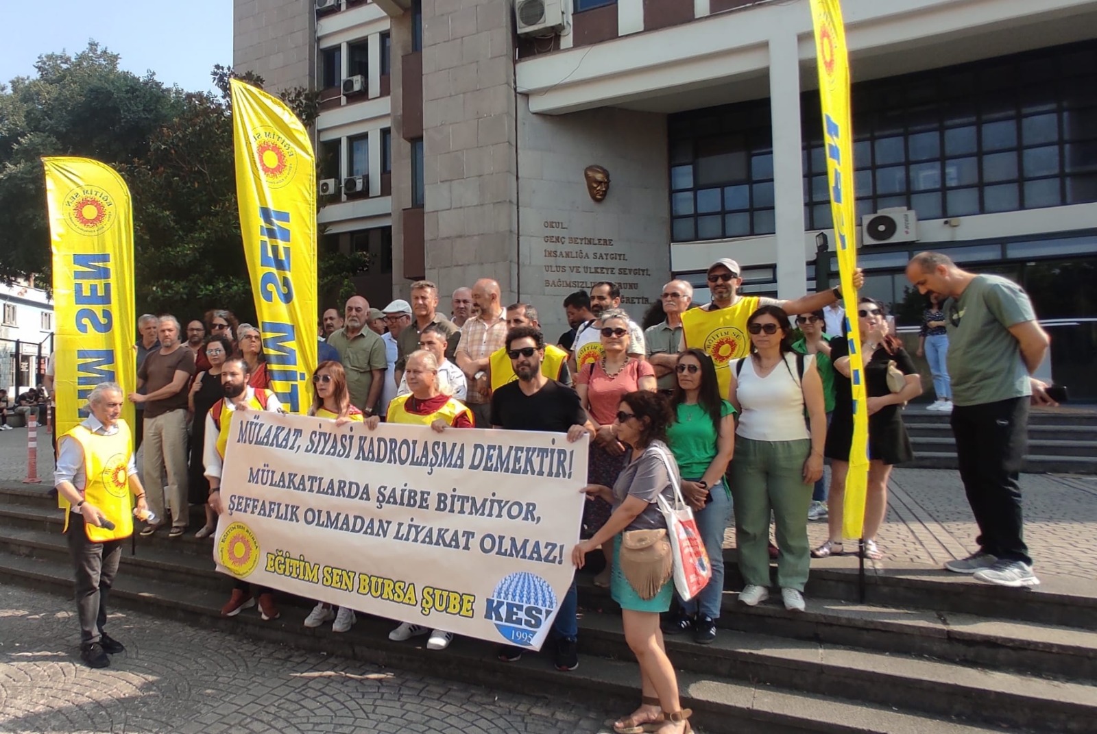 Eğitim Sen Bursa Şube Başkanı Erdem’den mülakat uygulamasına tepki