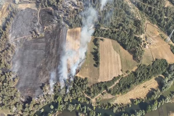 Bursa Büyükşehir’den Orhaneli’deki yangına anında müdahale
