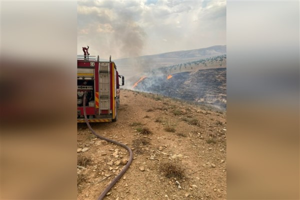 Birecik’te orman yangını