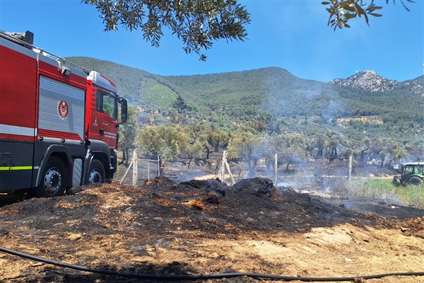 Torbalı, Kınık ve Menderes’teki yangınlara müdahale edildi