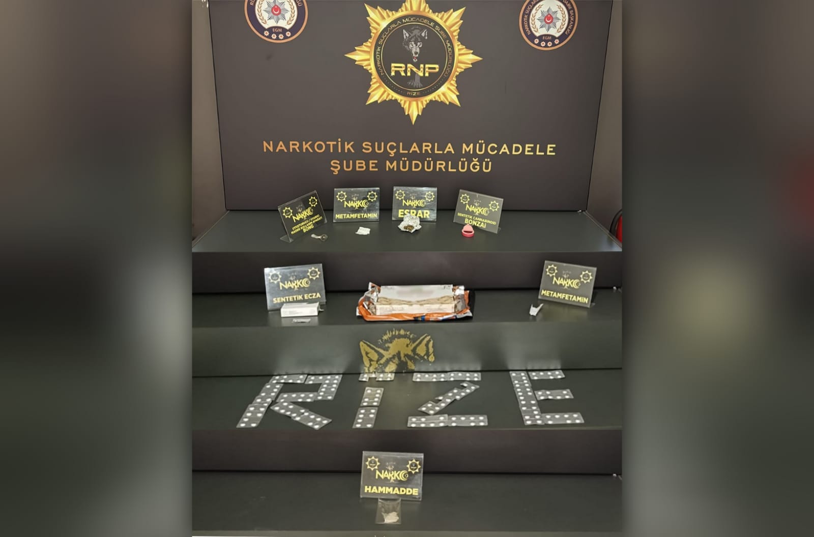 Rize Emniyet Müdürlüğünden uyuşturucu operasyonu