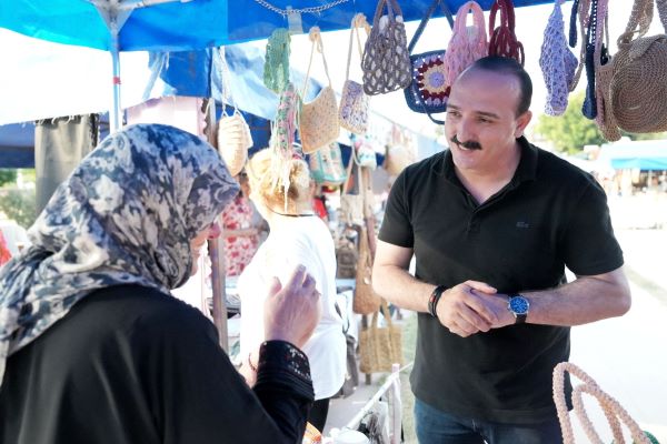 Başkan Kotan’dan üreten kadınlara destek