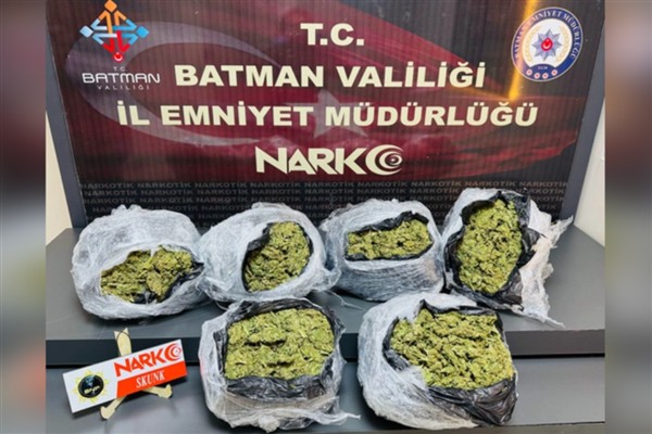 Batman’da 5 kilo 400 gram skunk ele geçirildi