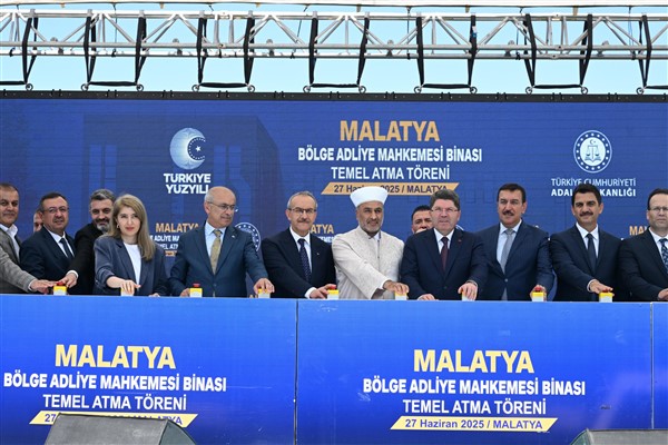 Adalet Bakanı Tunç, Malatya Bölge Adliye Mahkemesi Temel Atma Törenine katıldı