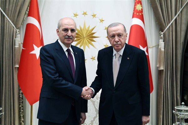 Cumhurbaşkanı Erdoğan, TBMM Başkanı Kurtulmuş’u kabul etti