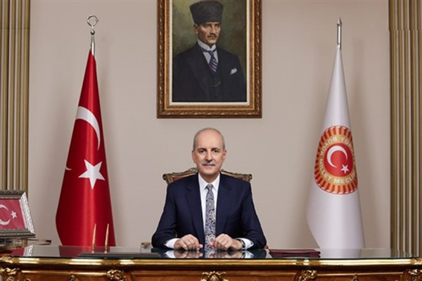 TBMM Başkanı Kurtulmuş’tan Yeni Yol Partisi grubuna ziyaret