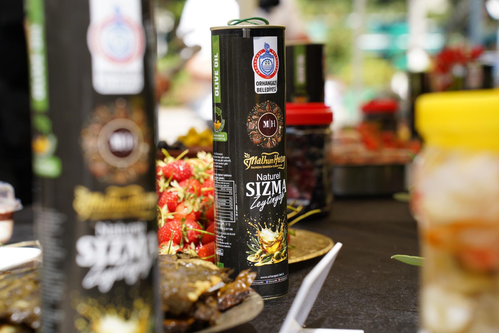 Orhangazi Belediyesi Malhun Hatun zeytinyağlarına yoğun ilgi