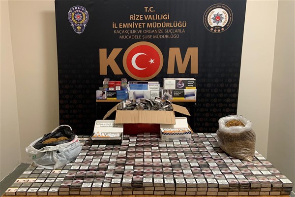 Rize’de kaçakçılık operasyonu