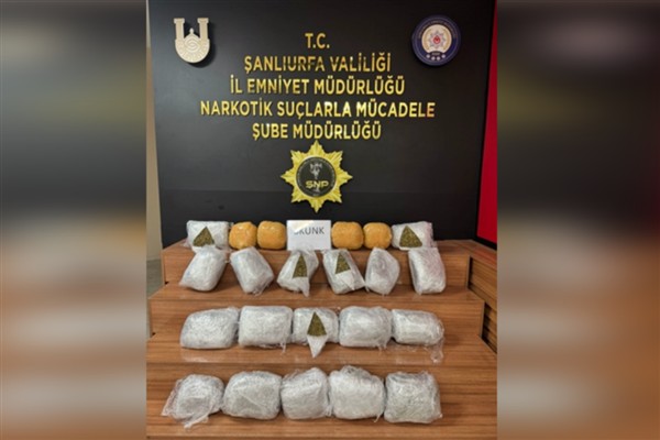 Şanlıurfa’da 25 kilogram 250 gram skunk ele geçirildi
