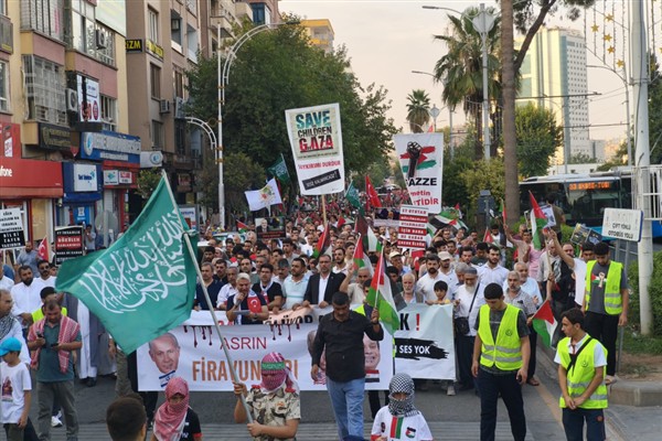 Şanlıurfa’da Gazze’ye destek yürüyüşü düzenlendi