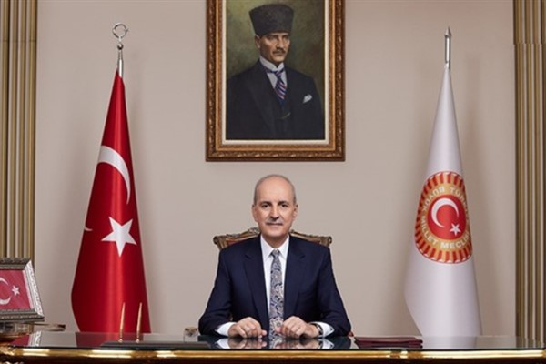 TBMM Başkanı Kurtulmuş, İletişim Başkanı Duran’ı kabul etti