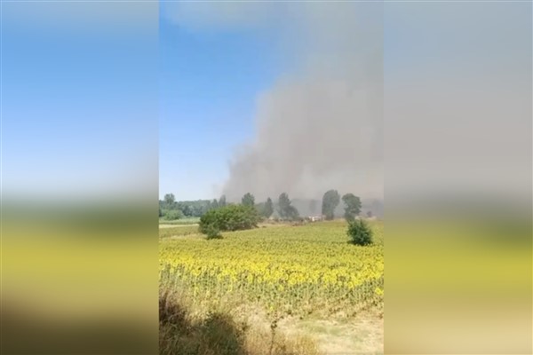 Keşan’da orman yangını