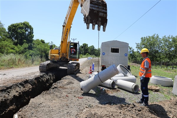 Tekkeköy’de yeni atık su hattı