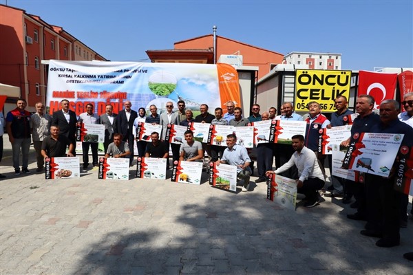 Göksu Taşeli Havzası Kalkınma Projesi makine ekipman dağıtım töreni düzenlendi