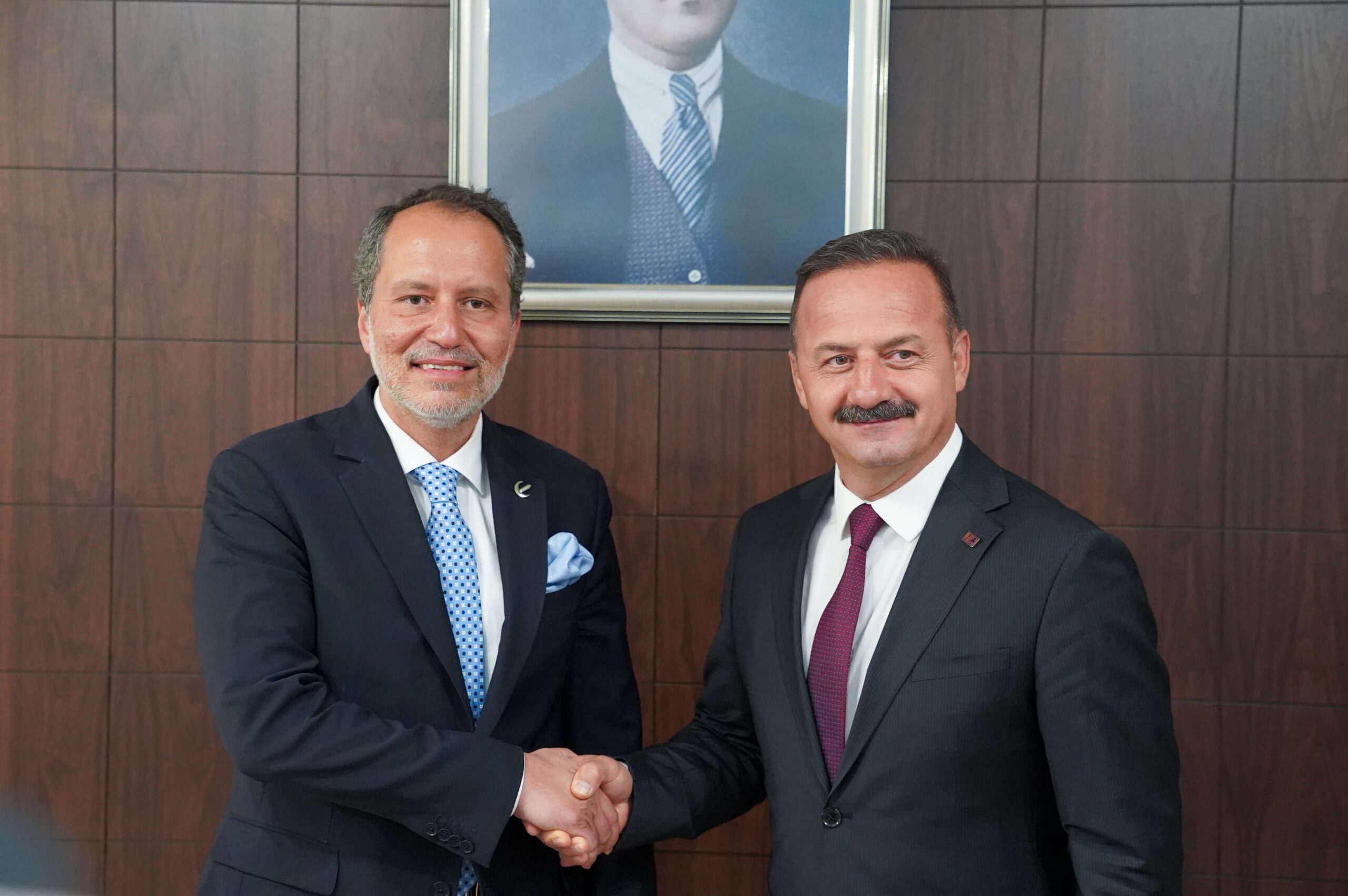 Yeniden Refah Partisi Genel Başkanı Erbakan’dan Anahtar Parti’ye ziyaret